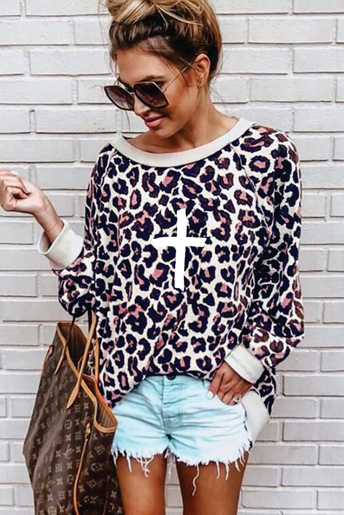 Cross Leopard Sweatshirt