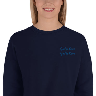 God is Love Crop Sweatshirt