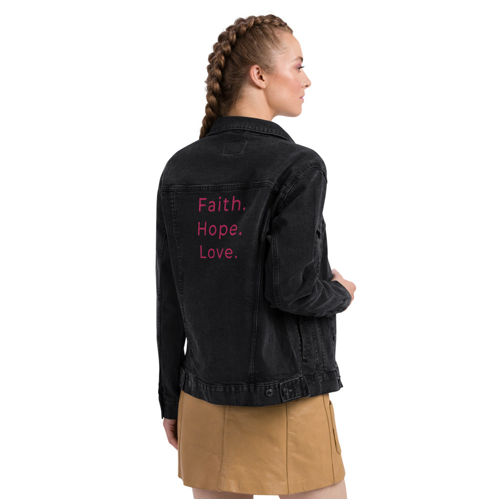 Faith Hope & Love denim jacket