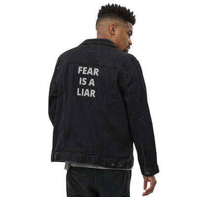 Fear is a Liar Unisex denim jacket