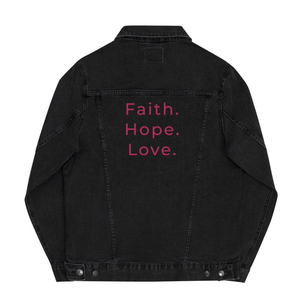 Faith Hope & Love denim jacket